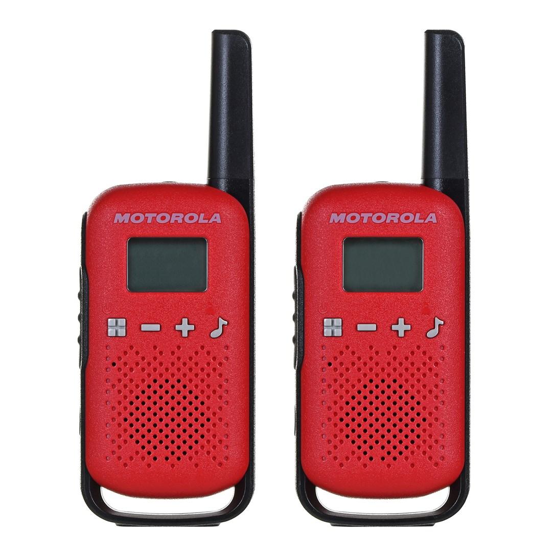 Walkie talkie Motorola Talkabout T42 16 kanaler, sort/rød