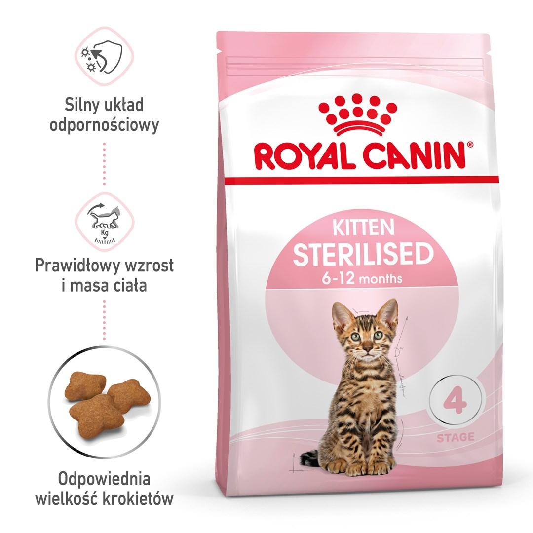 Kattemad tørfoder Royal Canin Kitten Sterilised 3,5 kg - fjerkræ/kalkun-kylling billede