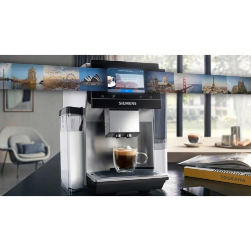 Kaffemaskine fuldautomatisk Siemens EQ700 TQ715R03 – sølv, 1.500 W