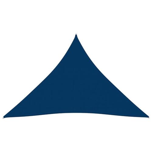 Solsejl 4x4x4 m trekantet oxfordstof blå