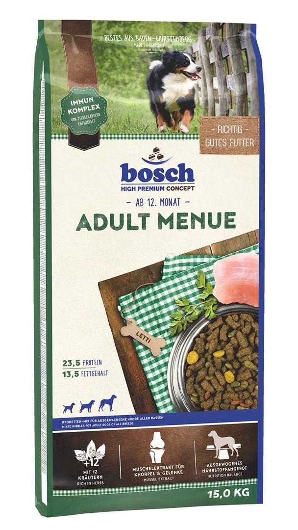 Hundefoder tørfoder Bosch Adult Menue 15 kg
