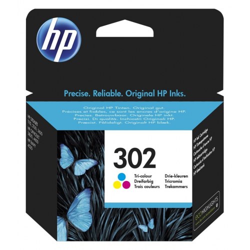Blækpatron HP 302 trefarvet - original