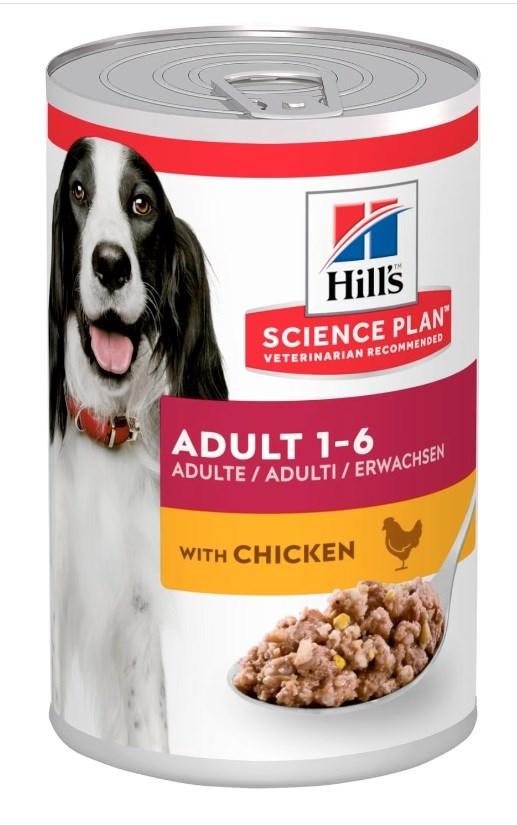 Hundefoder vådfoder Hill's Science Plan Adult kylling – 370 g