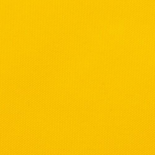 Solsejl 2,5x2,5 m firkantet oxfordstof gul