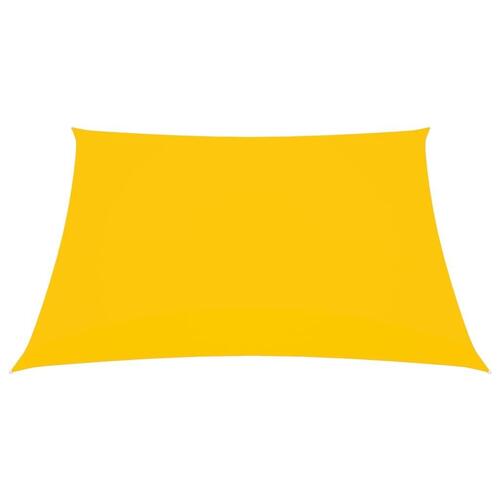 Solsejl 3,6x3,6 m oxfordstof firkantet gul