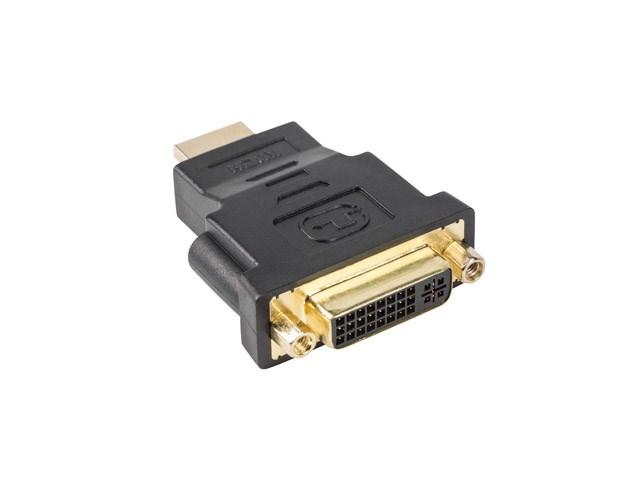 HDMI til DVI-D adapter – Lanberg – hun (DVI-D 24+5) til han (HDMI) – sort billede