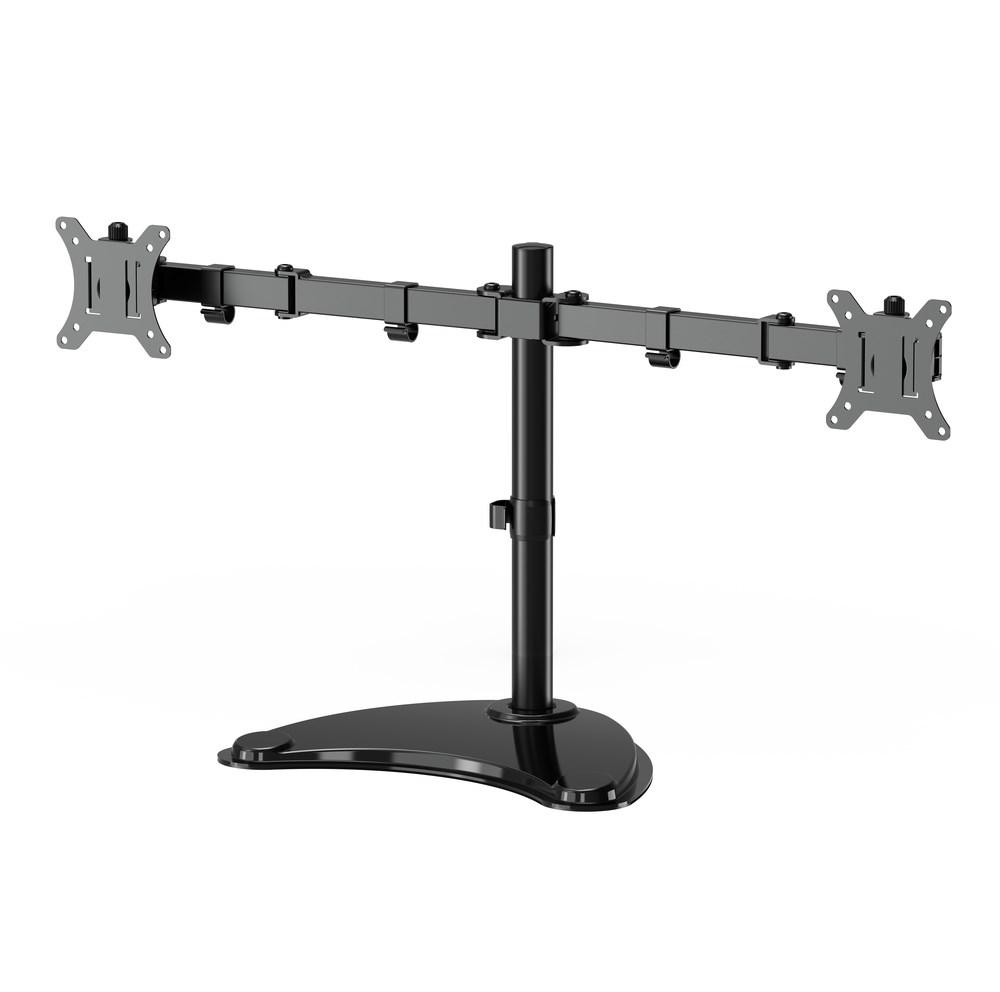 Skærmholder til skrivebord - Gembird MS-D2ST-02, 13-32", sort