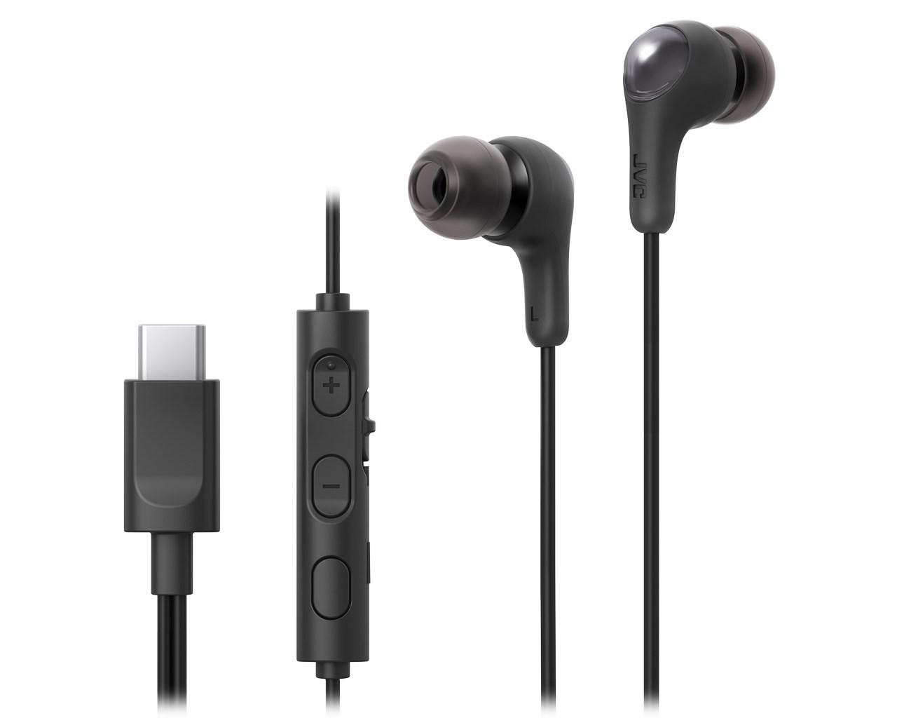 In-ear høretelefoner med USB-C - JVC HA-FR9UCBU (sort) billede