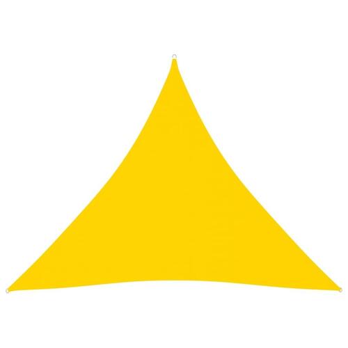 Solsejl 3,6x3,6x3,6 m oxfordstof trekantet gul