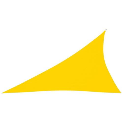 Solsejl 4x5x6,4 m trekantet oxfordstof gul