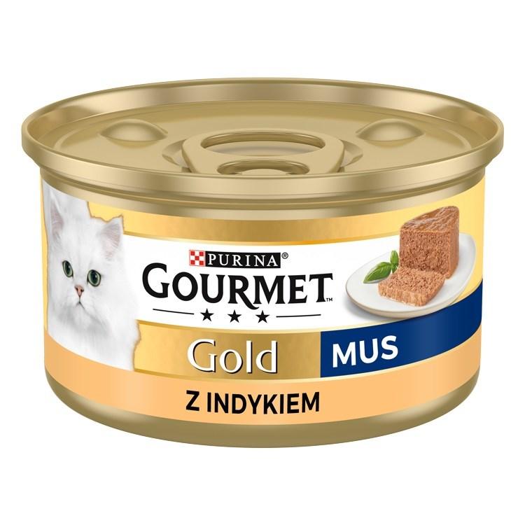 Kattevådfoder Purina Gourmet Gold mousse med kalkun 85 g
