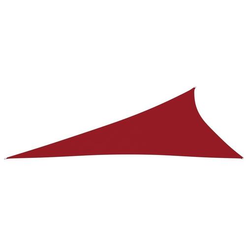 Solsejl 4x5x6,4 m trekantet oxfordstof rød