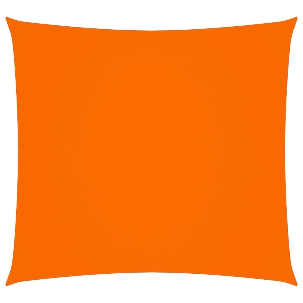 Solsejl 6x6 m firkantet oxfordstof orange
