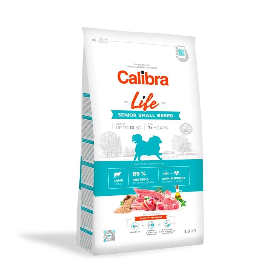 Hundefoder tørfoder Calibra Life Senior Small Breed lam 1,5 kg