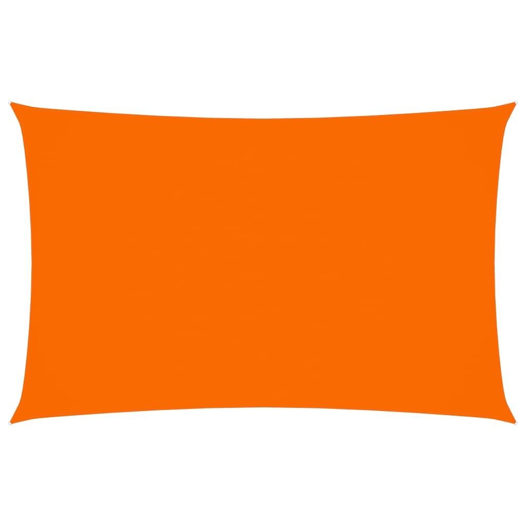 Solsejl 2x5 m rektangulær oxfordstof orange