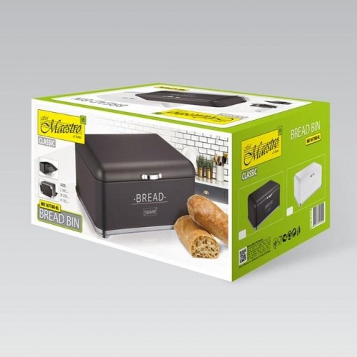 Brødkasse Maestro MR-1677-AR-BL – sort rustfrit stål