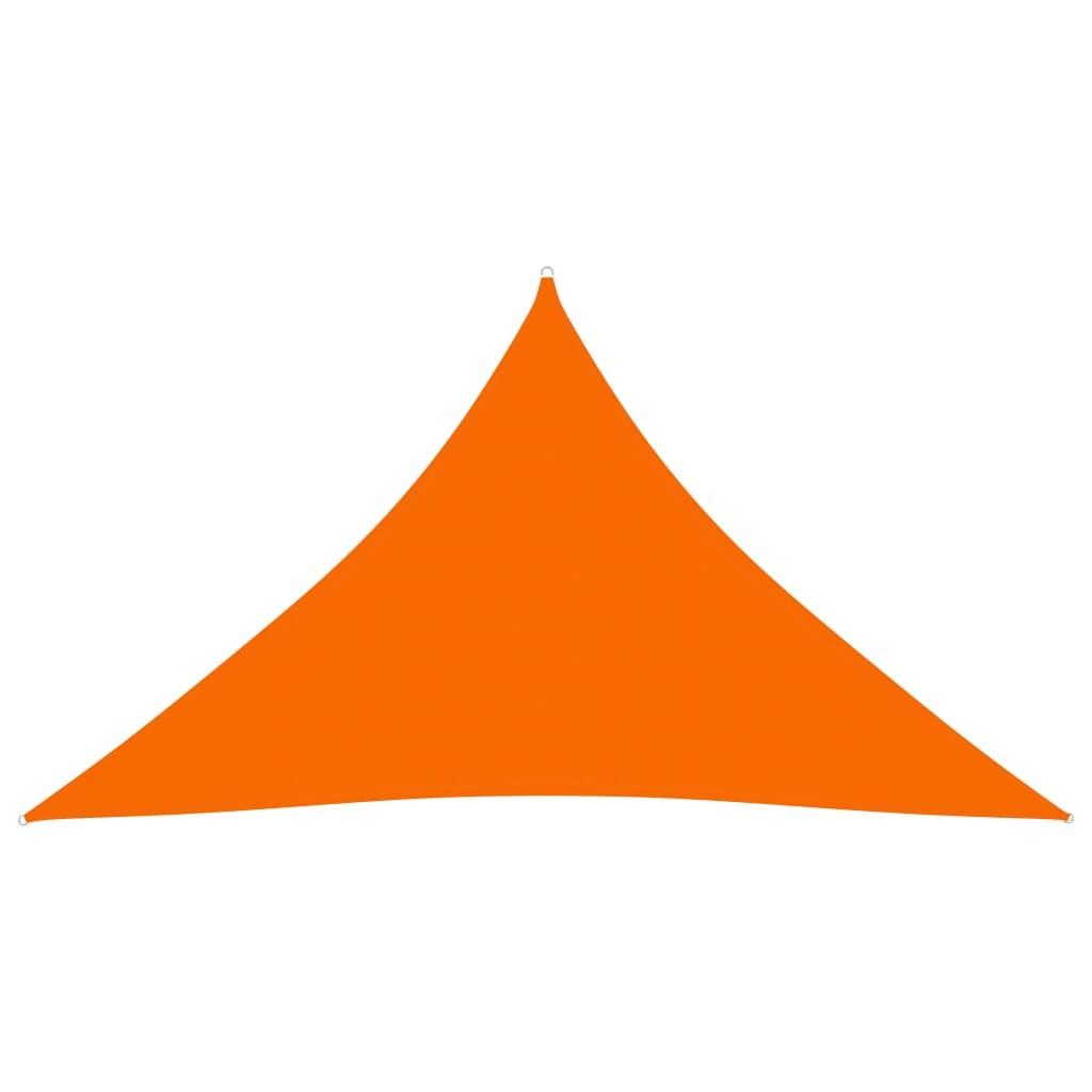 Solsejl 3x3x4,24 m trekantet oxfordstof orange