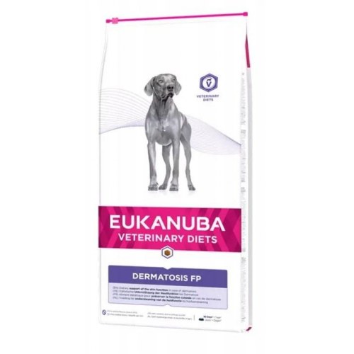 Hundefoder Eukanuba Veterinary Diets Dermatosis FP 12 kg – fisk