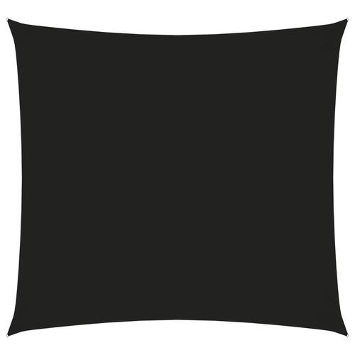 Solsejl 2,5x2,5 m firkantet oxfordstof sort