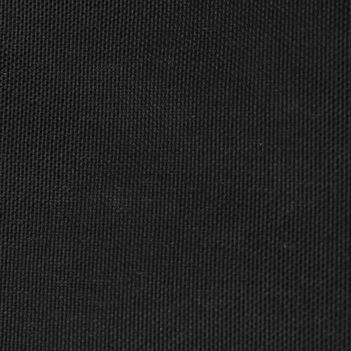 Solsejl 3,6x3,6 m oxfordstof firkantet sort