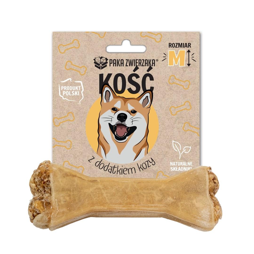 Hundegodbid tyggeben med ged – PAKA ZWIERZAKA M 12 cm, 55 g