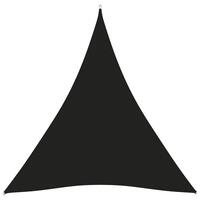 Solsejl 5x6x6 m trekantet oxfordstof sort