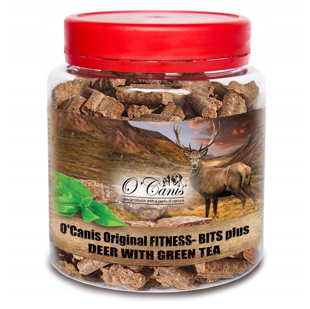 Hundegodbidder O’Canis Fitness-Bits Plus – hjort med grøn te, 400 g