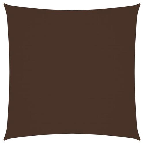 Solsejl 4,5x4,5 m firkantet oxfordstof brun