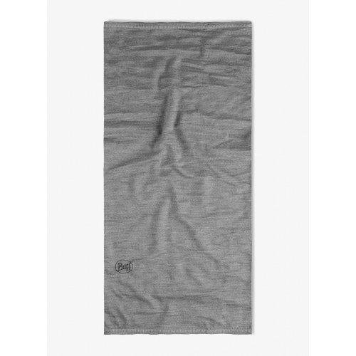 Halstørklæde/neck gaiter i merinould – Buff Lightweight, grå
