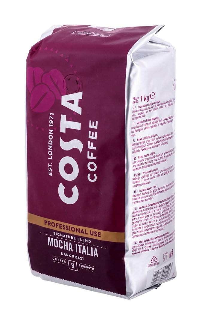 Kaffebønner Costa Coffee Mocha Italia 1 kg - mørkristet, intensitet 9