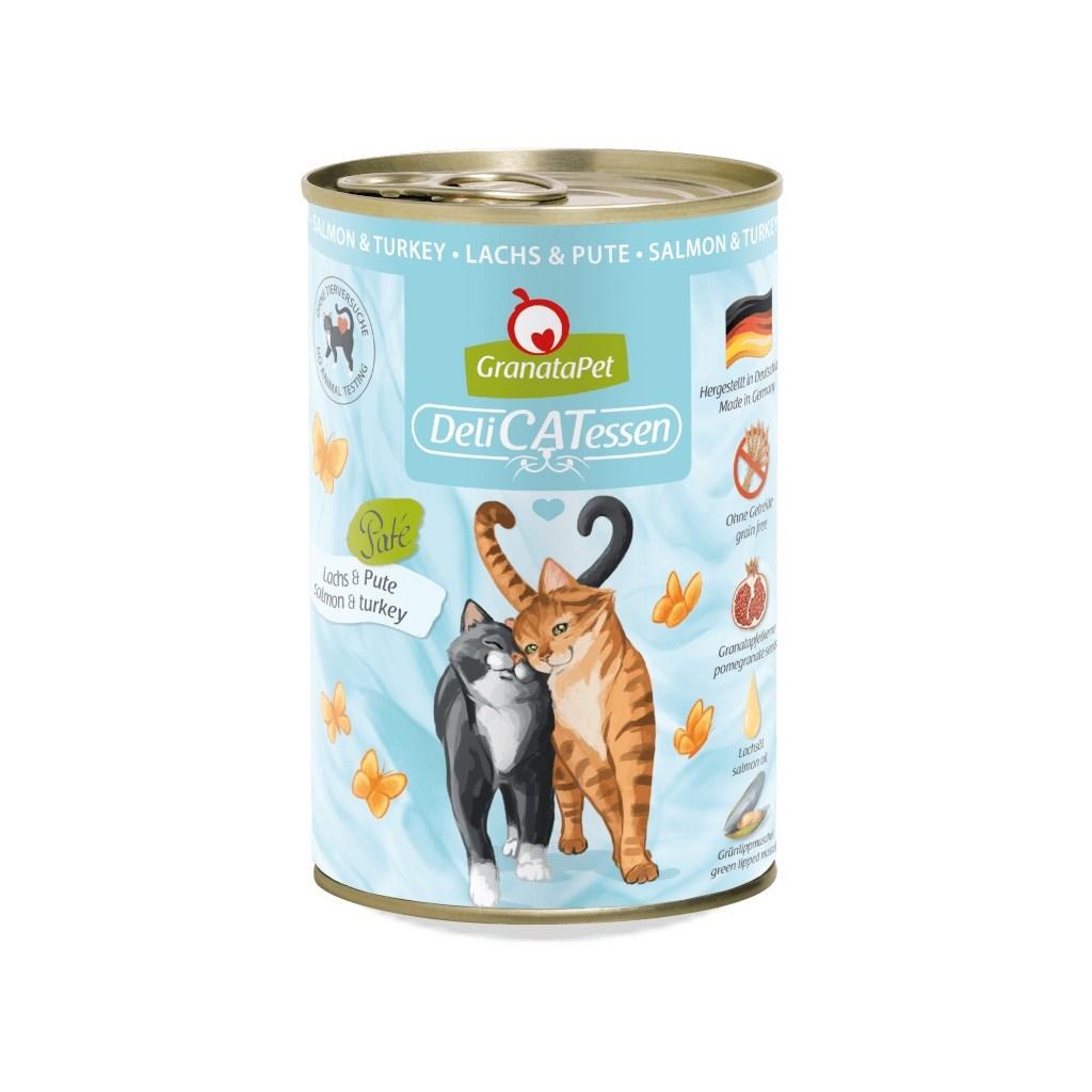 Vådfoder til kat - GranataPet DeliCATessen laks & kalkun 400 g