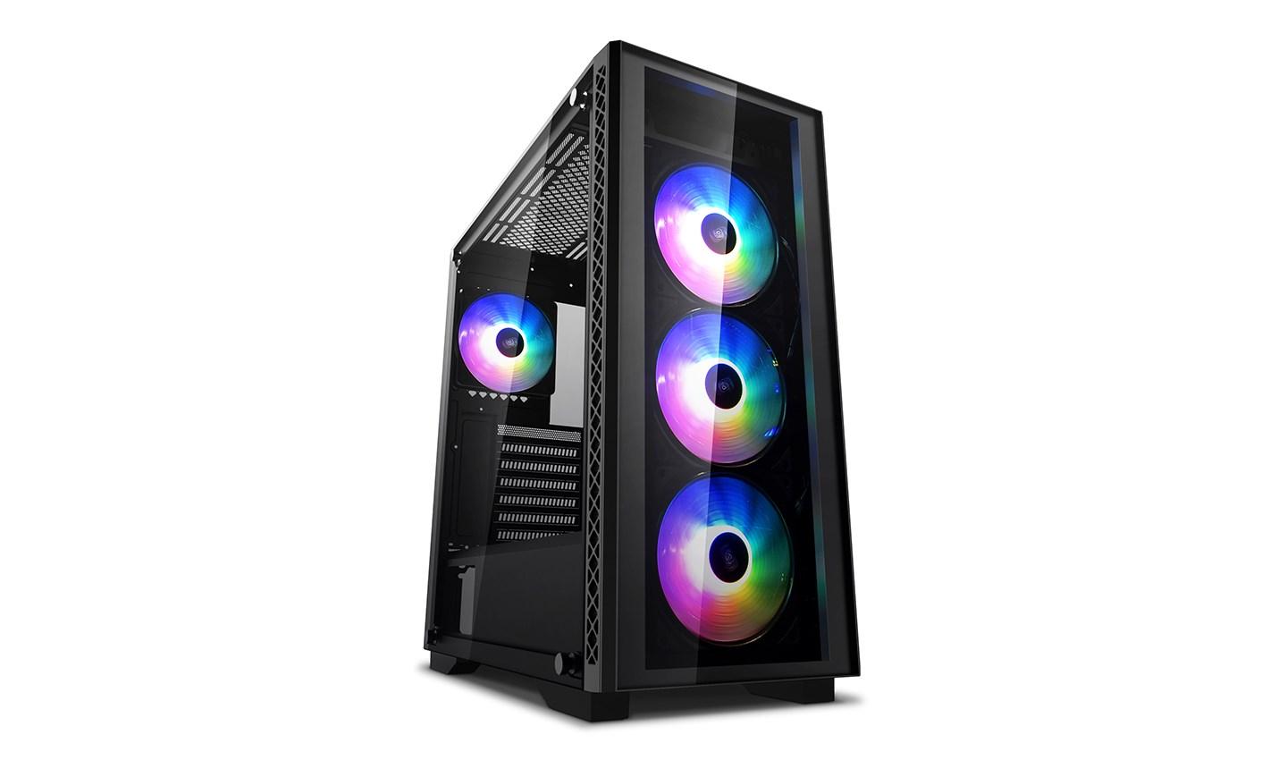 PC kabinet DeepCool Matrexx 50 ADD-RGB 4F Midi Tower – sort