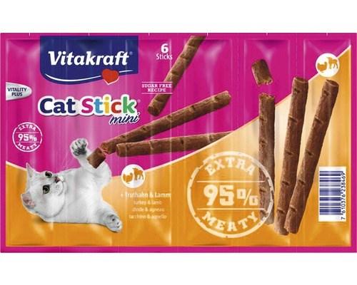 Kattegodbid – Vitakraft Cat Stick mini, lam & kalkun, 36 g