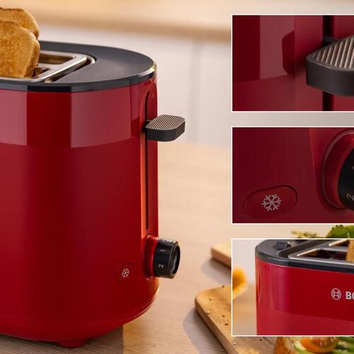 Brødrister Bosch TAT2M124 2 skiver 950 W – rød