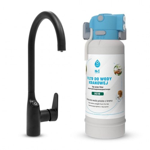 Vandhanesystem med 3 veje Dafi FLOW COMFORT D1 – COMO, sort