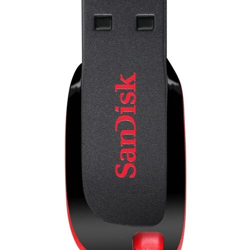 USB stik SanDisk Cruzer Blade 64 GB USB 2.0 – sort/rød