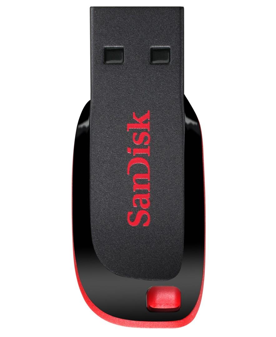 USB stik SanDisk Cruzer Blade 64 GB USB 2.0 – sort/rød