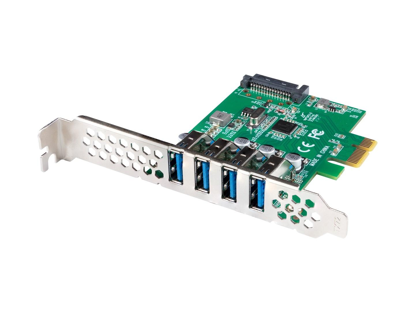 USB 3.2 Gen 1 PCIe udvidelseskort - Lanberg (4x USB-A) billede