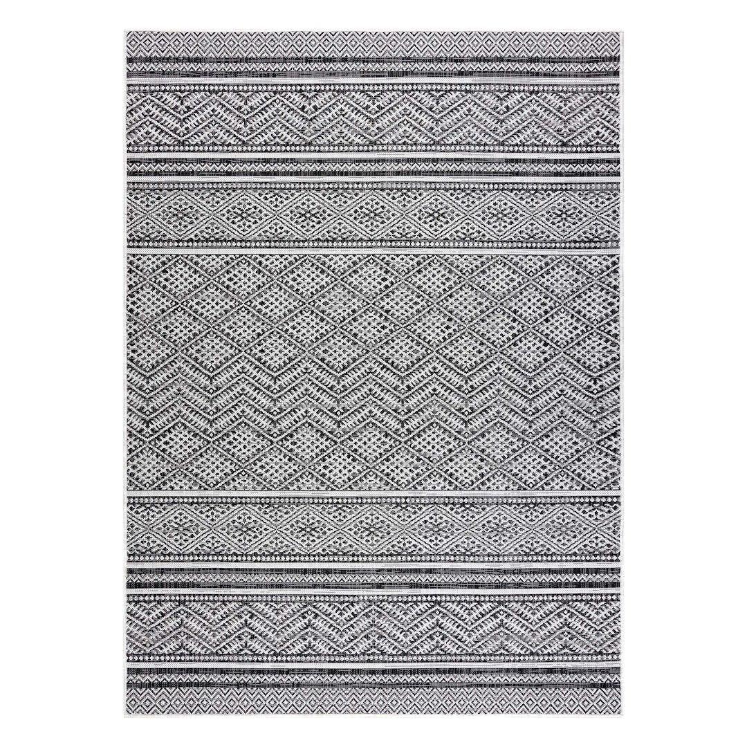 Gulvtæppe boho 120x170 - Hakano VINEA, sort