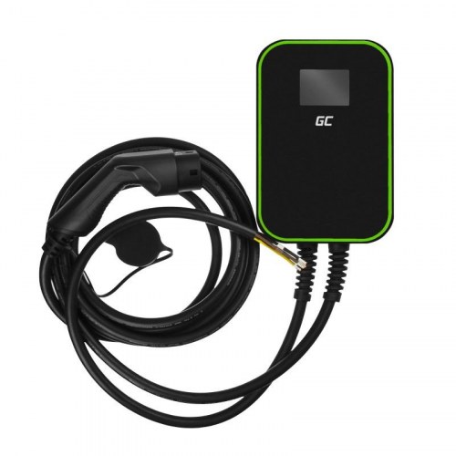 Ladestander til elbil 22 kW – Green Cell EV PowerBox med fast Type 2-kabel 6 m