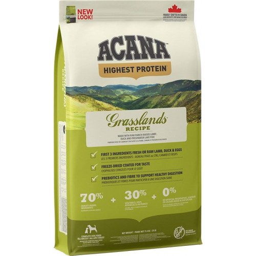 Hundefoder ACANA Highest Protein Grasslands, tørfoder – 11,4 kg