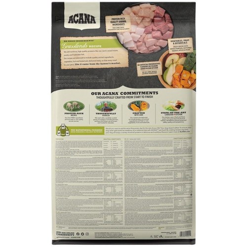 Hundefoder ACANA Highest Protein Grasslands, tørfoder – 11,4 kg