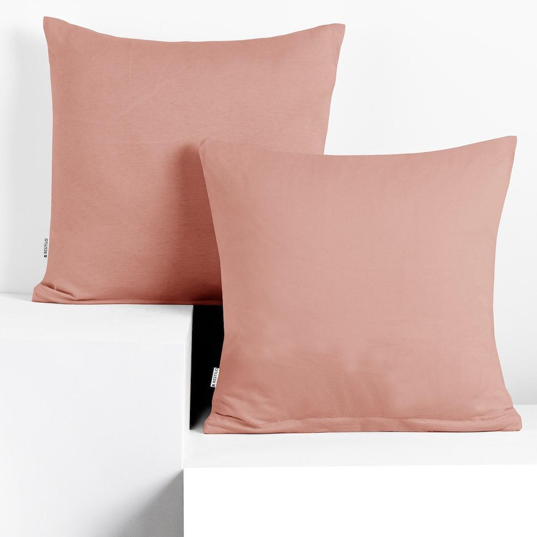 Pudebetræk 50x50 jersey - DecoKing AMBER, koral, klassisk