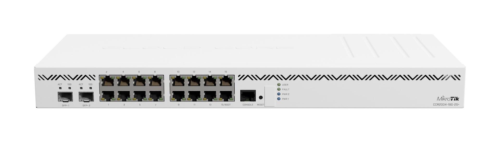 Router Gigabit Ethernet Mikrotik CCR2004-16G-2S+ – hvid billede