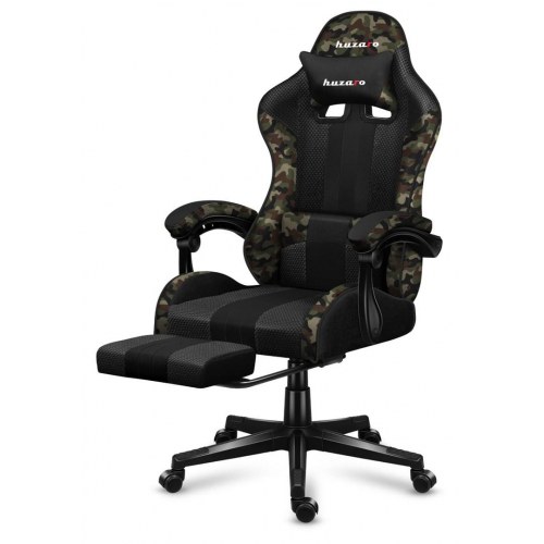Gamerstol Huzaro Force 4.7 Camo Mesh – ergonomisk stol med fodstøtte