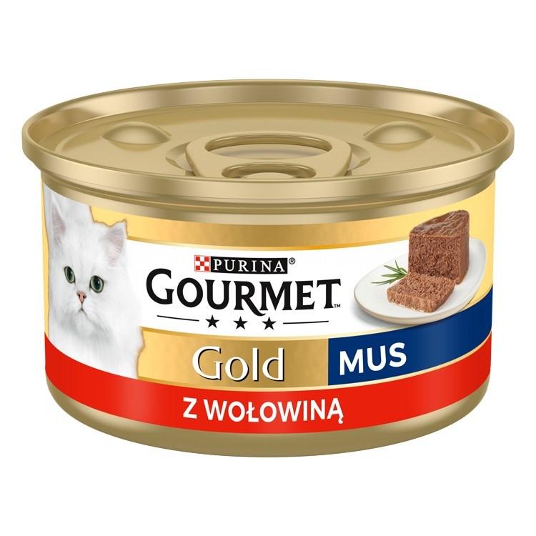 Vådfoder til kat Purina Gourmet Gold okse, 85 g