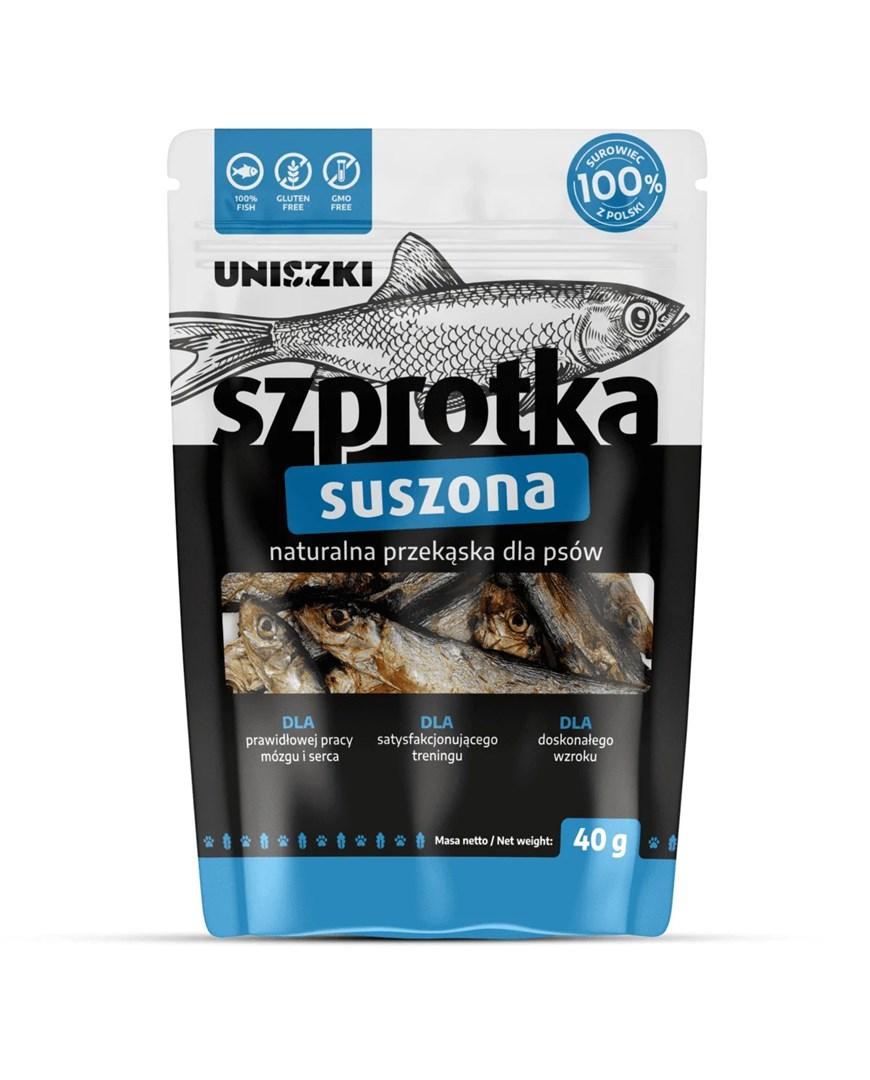 Hundegodbid – UNISZKI tørret brisling, 40 g