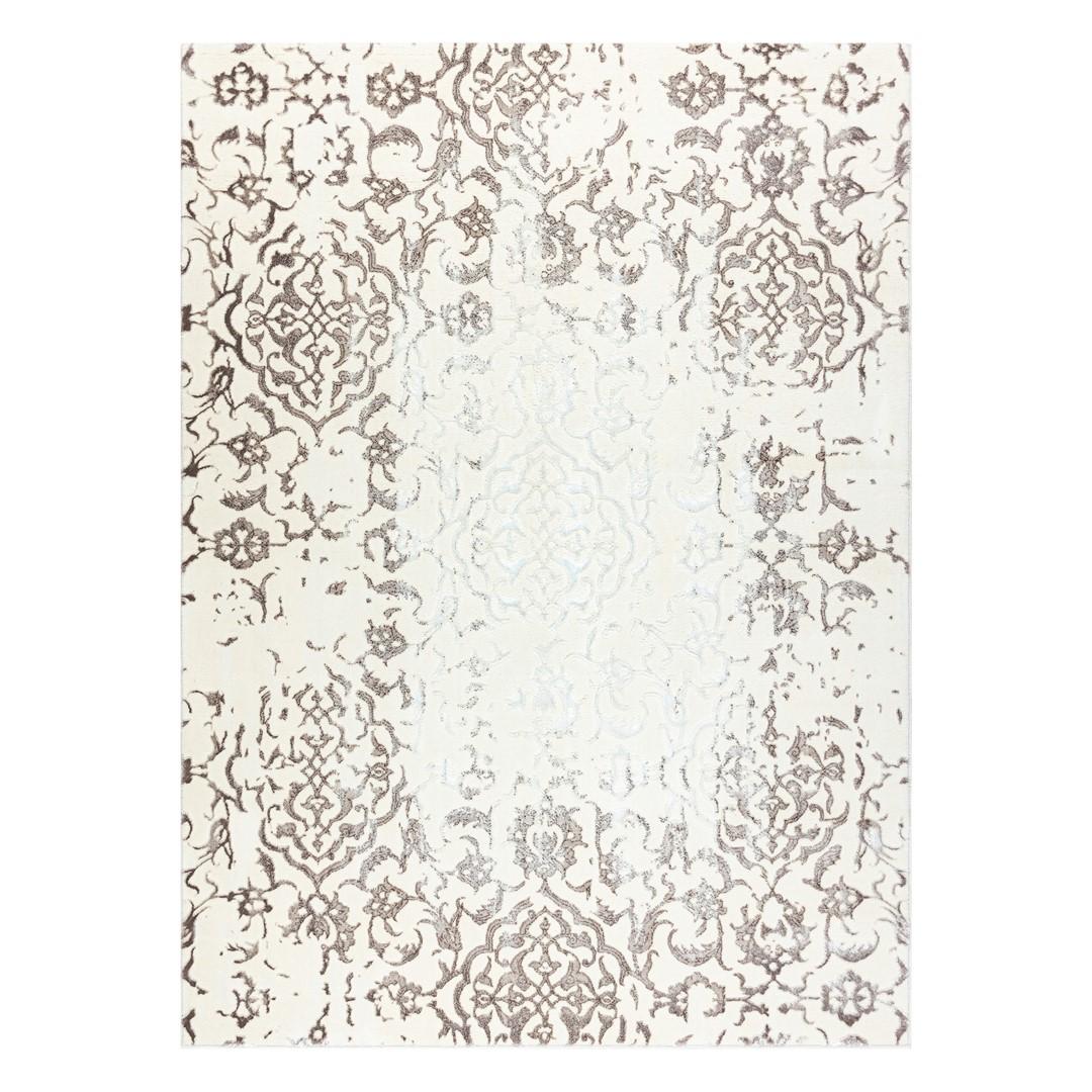 Gulvtæppe Hakano Iona Ornament 2 - creme/brun 140×190 cm