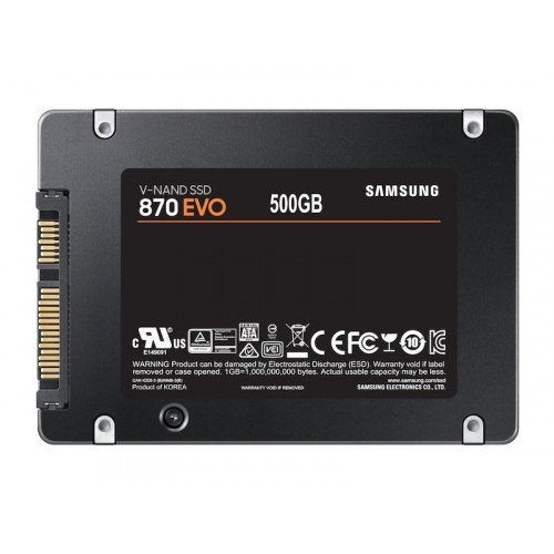 SSD harddisk Samsung 870 EVO 2,5" 500 GB SATA III V-NAND