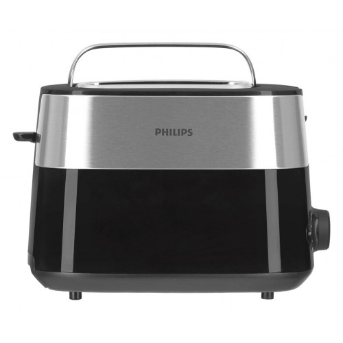 Brødrister Philips Daily Collection HD2516/90 - 2 skiver, 830 W, sort